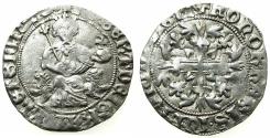 World Coins - ITALY.Kingdom of Naples.Robert 'The Wise' of Anjou AD 1309-1343.AR.Gigliato.Pothumus issue, uncertain ruler or mint.