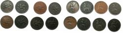 World Coins - IONIAN ISLANDS.Bristish Administration. Complete date set 1834-1862 ( 8 coins ), including rare date 1848.