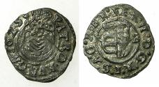 World Coins - HUNGARY.Ferdinand II AD 1619-1637.AR.Dinar.1625.