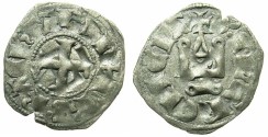 World Coins - CRUSADER.Principality of ACHAIA.Philip de Tarante AD 1307-1313.Bi.Denier.Type 2