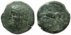 Ancient Coins - NUMIDIA.Massinissa or Micipsa circa 203-148-118 BC.AE.25.5mm