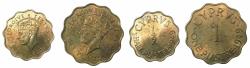 World Coins - CYPRUS.George VI 1936-1952.AE.Piastra and Half Piastre 1949. BU. *** Final denominations bearing the value Piastre ****