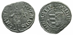 World Coins - HUNGARY.Loius I of Anjou AD 1342-1382.AR.Dinar.