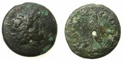 Ancient Coins - PTOLEMAIC EMPIRE.PHOENICIA.Ptolemy III Euergetes I 247-220 BC.AE.Hemiobol.Mint of TYRE.