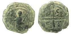 World Coins - CRUSADER STATES.Principality of Antioch.Tancred AD 1104-1112.AE.Follis.3rd type. Standing figure of Saint Peter.