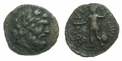 Ancient Coins - SICILY.PANORMOS.After 254 BC.AE.16.6mm. Zeus. Warrior. Good style, struck on a thin flan, probably a contemporary imitation