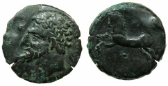 Ancient Coins - NUMIDIA.Massinissa or Micipsa circa 203-148-118 BC.AE.26.6mm.