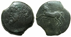 Ancient Coins - NUMIDIA.Massinissa or Micipsa circa 203-148-118 BC.AE.27mm.