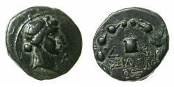 Ancient Coins - PHOENICIA.SIDON.Pseudo-Autonomous under Tiberias AD 14-37.AE.19.1mm. Struck AD 25/26. Four examples recorded in RPC I.