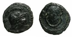 Ancient Coins - CILICIA.TARSUS.Balakros satrap 333-323 BC.AR.Obol. Athena.Shield.