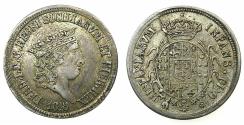 World Coins - ITALY.Two Sicilies. Ferdinand I AD 1815-1825.AR.Carlino ( 10 Grana ) 1818.