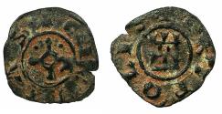 World Coins - CRUSADER STATES. TRIPOLI.Bohemond IV or V Circa AD 1233-52-75.AE.Fraction.Type 6.
