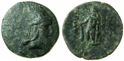 Ancient Coins - ARMENIA.Tigranes V circa AD 6-12.AE.22.8mm.~#~.Vahagn ( Herakles ).