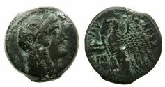 Ancient Coins - EGYPT.ALEXANDRIA.Ptolemy V Epiphanes 205-180 BC.AE.Tetrobolon. Female head ( Isis ).
