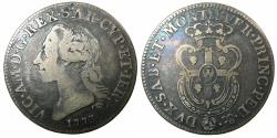 World Coins - ITALY.SARDINIA.Victorio Amadeus III King of Sardinia 1773-1796.AR.Mezzo Scudo Sardo.1773. Mint of TURNIN.
