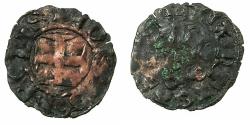 World Coins - CRUSADER STATES.GREECE.EPIRUS.John II Orsini AD 1323-1335.Bi.Denier.Struck at ARTA