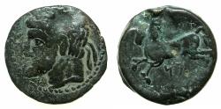 Ancient Coins - NUMIDIA.Massinissa or Micipsa circa 203-148-118 BC.AE. 25.3mm.