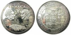 World Coins - JAMAICA. AR. Proof Ten dollars 1972.10th Anniversary of Independence