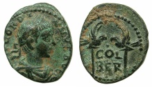 Ancient Coins - PHOENICIA.BERYTUS.Gordian III AD 238-244.AE.20mm. ~#~. Two eagles on columns.
