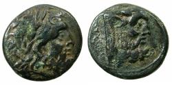 Ancient Coins - ACARNANIA.OENIADAE.Circa 219-211 BC.AE.21.6mm.Reverse.Man-headded bull.