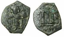 Ancient Coins - BYZANTINE EMPIRE.Constans II AD 641-668.AE.Follis. struck AD 642/3.Mint of Constantinople.