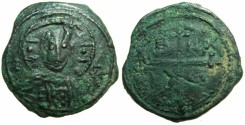 World Coins - CRUSADER STATES. ANTIOCH.Tancred AD 1104-1112.AE.Follis.4th type~~~Facing bust of Christ.