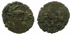 Ancient Coins - BYZANTINE EMPIRE.Constans II AD 641-668.AE.Follis.Mint of CONSTANTINOPLE.