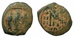 Ancient Coins - BYZANTINE EMPIRE.CYPRUS.Heraclius AD 610-641.AE.Follis, struck AD 628/629.Mint of Constantia?