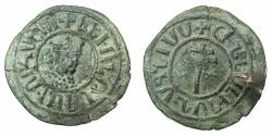 World Coins - ARMENIA, Cilician kingdom. Levon I 1198-1219.AE.Tank.Mint of SIS.