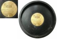 World Coins - SCOTLAND.Alexander Gordon, 4th Duke of Gordon AD 1743-1827.Brass Medallet.Gordon Castle dated 2nd October 1825,  within North American black walnut case