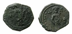 Ancient Coins - BYZANTINE EMPIRE.Manuel I Comnenus AD 1143-1180.AE.Tetarteron.Mint of CONSTANTINOPLE. Theotokos Higiosoritissa