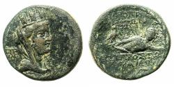 Ancient Coins - CILICIA.HIERAPOLIS - KASTABALA.2nd - 1st cent BC.AE.22.1mm. River God Pyramos