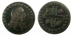 World Coins - ITALY.SARDINIA.Carlo Emanuelle III 1730-1773.AE Cagliarese Vecchio.2nd Type.1741.Mint of TURIN.