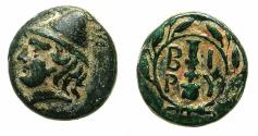 Ancient Coins - TROAS.BIRYTIS.Circa 300 BC.AE.11.4mm. Kabeiros wearing Pileus.
