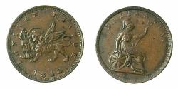 World Coins - GREECE.IONION ISLANDS, under British Administration. AE.One Lepton 1848. KEY DATE