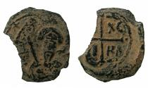 World Coins - CRUSADER STATES.Principality of Antioch.Tancred AD 1104-1112.AE.Follis.2nd type. Facing bust of Tancred.