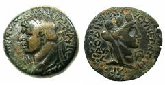 Ancient Coins - SYRIA.LAODICEA AD MARE.Domitian AD 81-96.AE.25.2 mm. Reverse.Bust of Tyche.