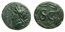 Ancient Coins - SYRIA.SELEUCIA AND PIERIA.Antioch ad Orontem.Domitian AD 81-96.AE.Semis.