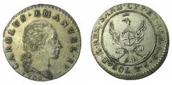 World Coins - ITALY.SAVOY.Coinage for SARDINIA.Carlo Emanuele IV AD 1796-1800.Billon.2.6 Soldi 1798.Mint of TURIN.