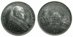 World Coins - ITALY.VATICAN CITY.Pope John XXIII 1958-1963.Stainless steel.50 Lire.1962 ( Anno IV ). Second Ecumenical council.