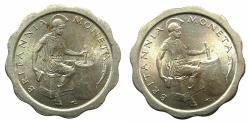 World Coins - CYPRUS or INDIA.British Rule.Nickel-Brass.Trial strike for Cyprus 1/2 Piastre or India 1 Anna.