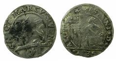 World Coins - ITALY.VENICE.Alvise Pisani 1735-1741.AR.10 soldi 1734. Anachronistic date.
