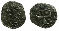 World Coins - ITALY.GENOA.1st Republic AD 1129-1339.AE.Quartaro. ***RARE *** Ex.Boyd Collection.