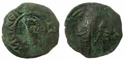 Ancient Coins - BYZANTINE EMPIRE.Andronicus II and Michael IX AD 1295-1320.AE.Assarion.Mint of Constantinople.