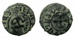 World Coins - ARMENIA, Cilician kingdom. Levon III 1301-1307.AE.Kardez.Mint of SIS.obverse.Inverted L of LEVON