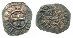 World Coins - CRUSADER STATES.GREECE.EPIRUS.John II Orsini AD 1323-1335.Bi.Denier.Struck at ARTA.