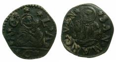 World Coins - ITALY.VENICE.Anonymous.AE.Bezzo of 6 Bagattinin.N.D.