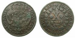World Coins - PORTUGAL.Joao V 1706-1750.AE.10 Reis.1749. Ex.Boydd Coll.