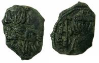 Ancient Coins - BYZANTINE EMPIRE.Constantine V AD 741-775 with associate Leo IV from AD 751.AE.Follis.Mint of SYRACUSE.