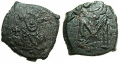 Ancient Coins - BYZANTINE EMPIRE.SICILY.Constans II AD 641-668.AE.Follis.Mint of SYRACUSE.
